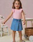 Short Saia em Jeans com Elastano 94940 Infanti Infantil Menina