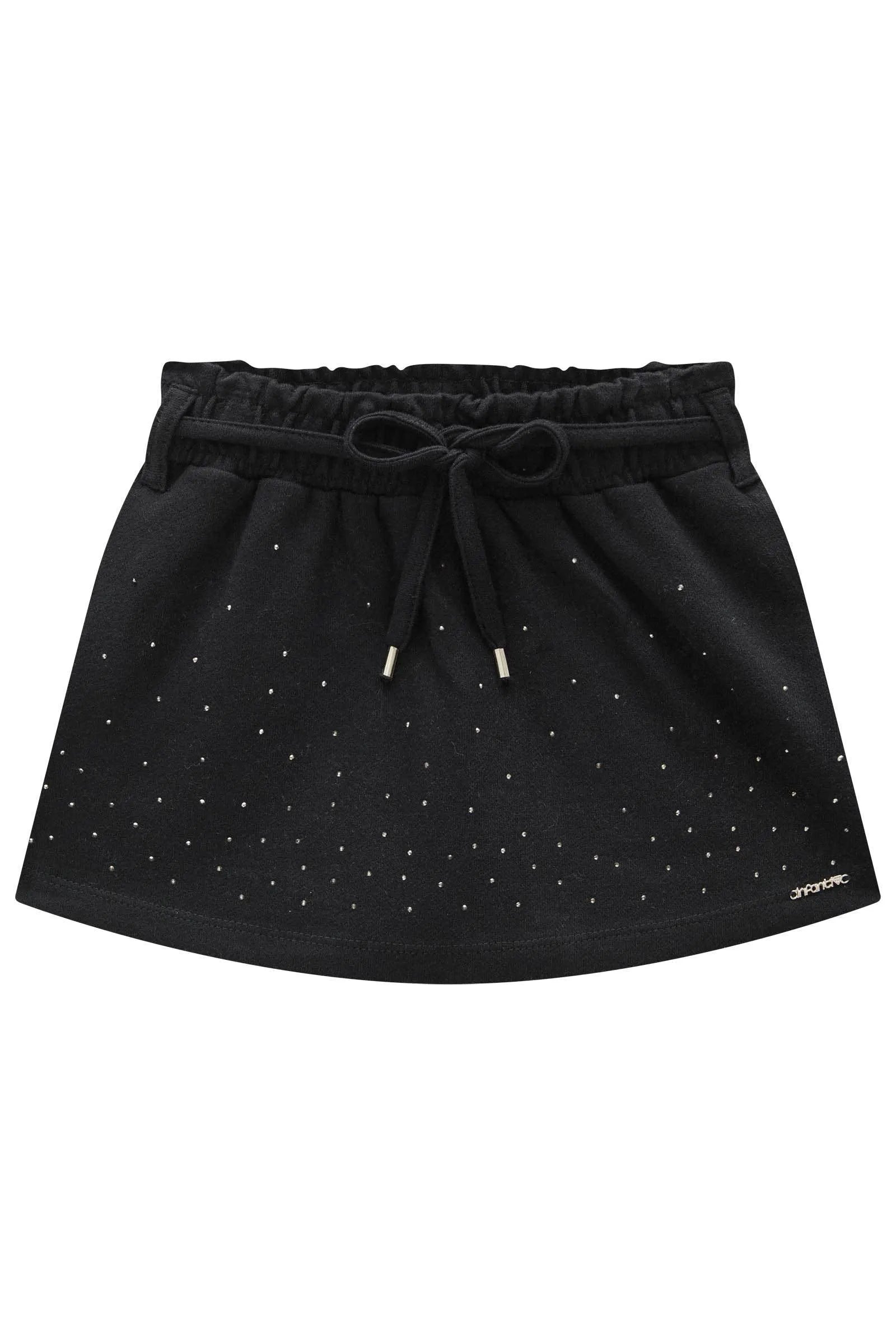 Short Saia em Moletwill 92492 Infanti Infantil Menina