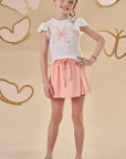 Short Saia em Molevisco 87194 Infanti Infantil Menina