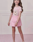 Short Saia em Sarja com Elastano 98764 Infanti Infantil Menina
