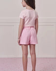 Short Saia em Sarja com Elastano 98764 Infanti Infantil Menina