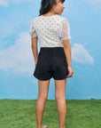 Short Saia em Sarja Onix com Elastano 77372 Infanti