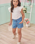 Shorts em Jeans Bellini com Elastano 74786 Infanti