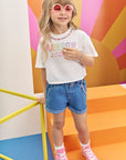 Shorts em Jeans Bellini com Elastano 75682 Infanti