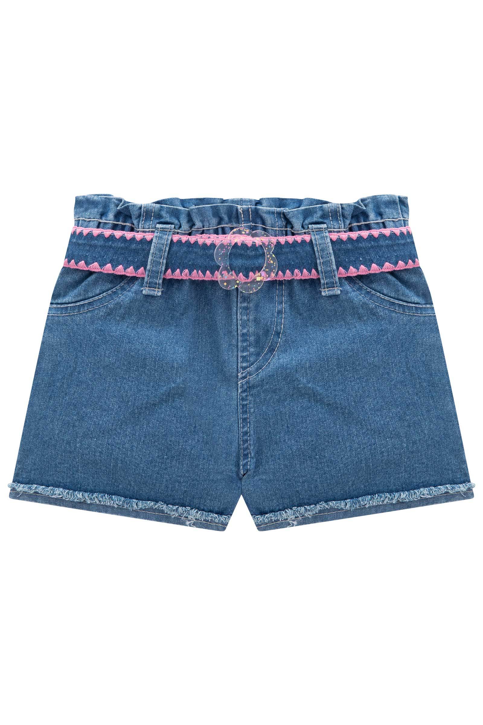 Shorts em Jeans Bellini com Elastano 76834 Infanti