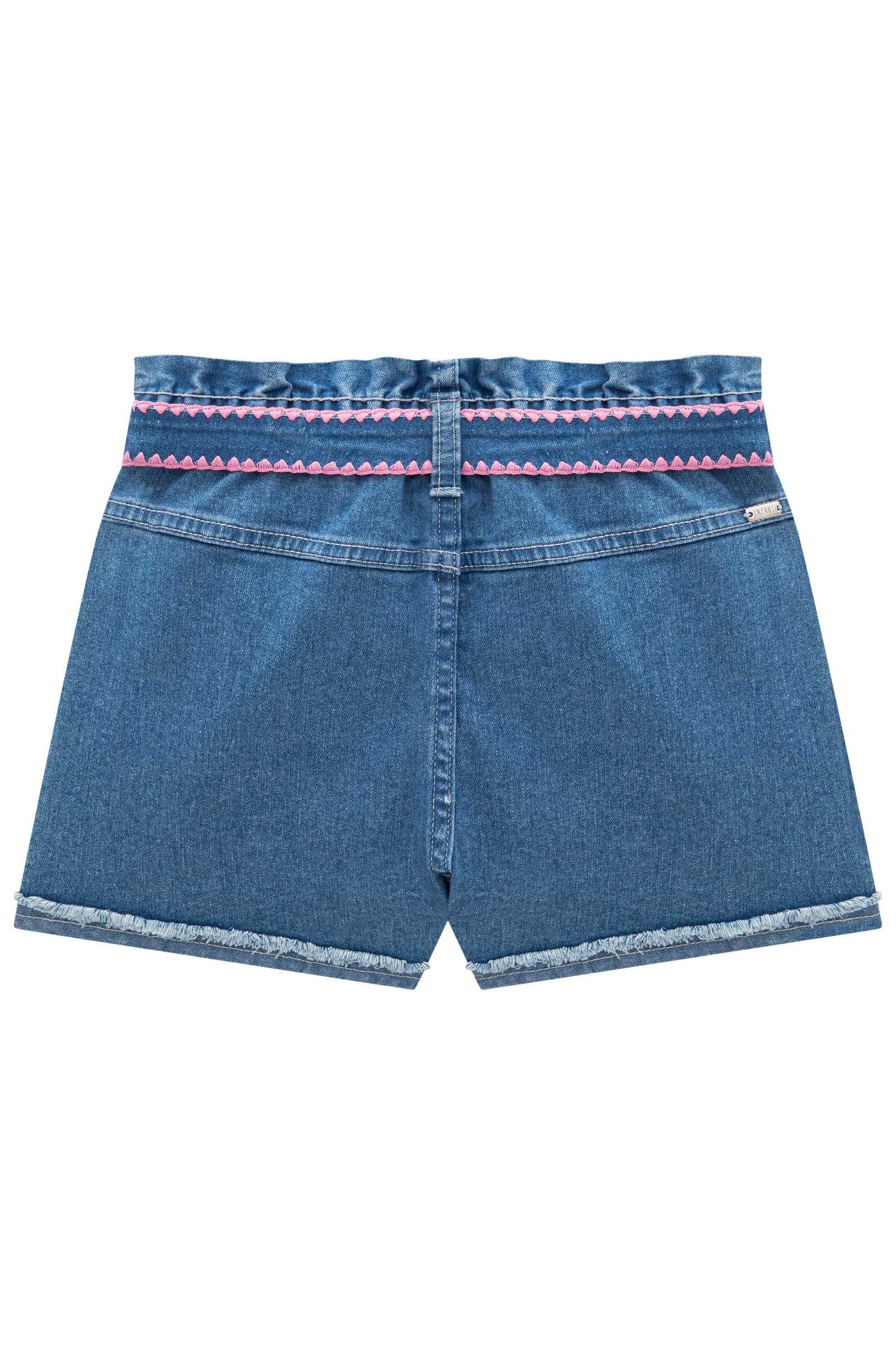 Shorts em Jeans Bellini com Elastano 76834 Infanti