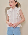 Shorts em Jeans com Elastano 84606 Infanti Infantil Menina