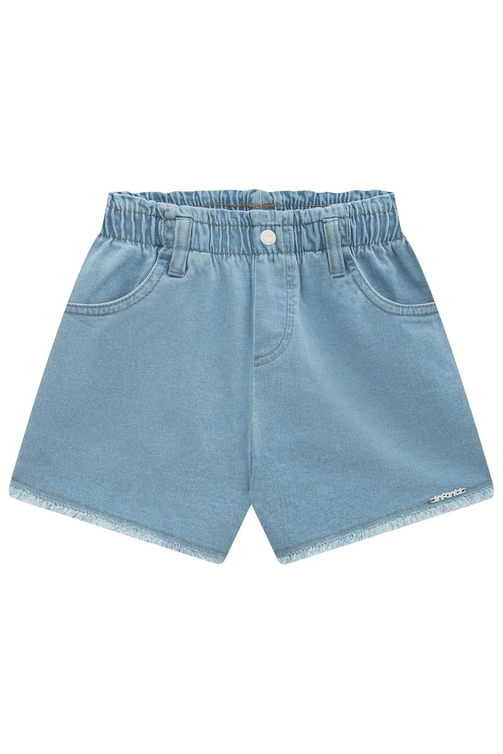 Shorts em Jeans com Elastano 95408 Infanti Infantil Menina