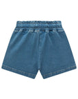 Shorts em Jeans com Elastano. Acompanha Presilha de Cabelo 95317 Infanti Infantil Menina