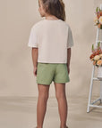 Shorts em Linho com Elastano 98123 Infanti Infantil Menina