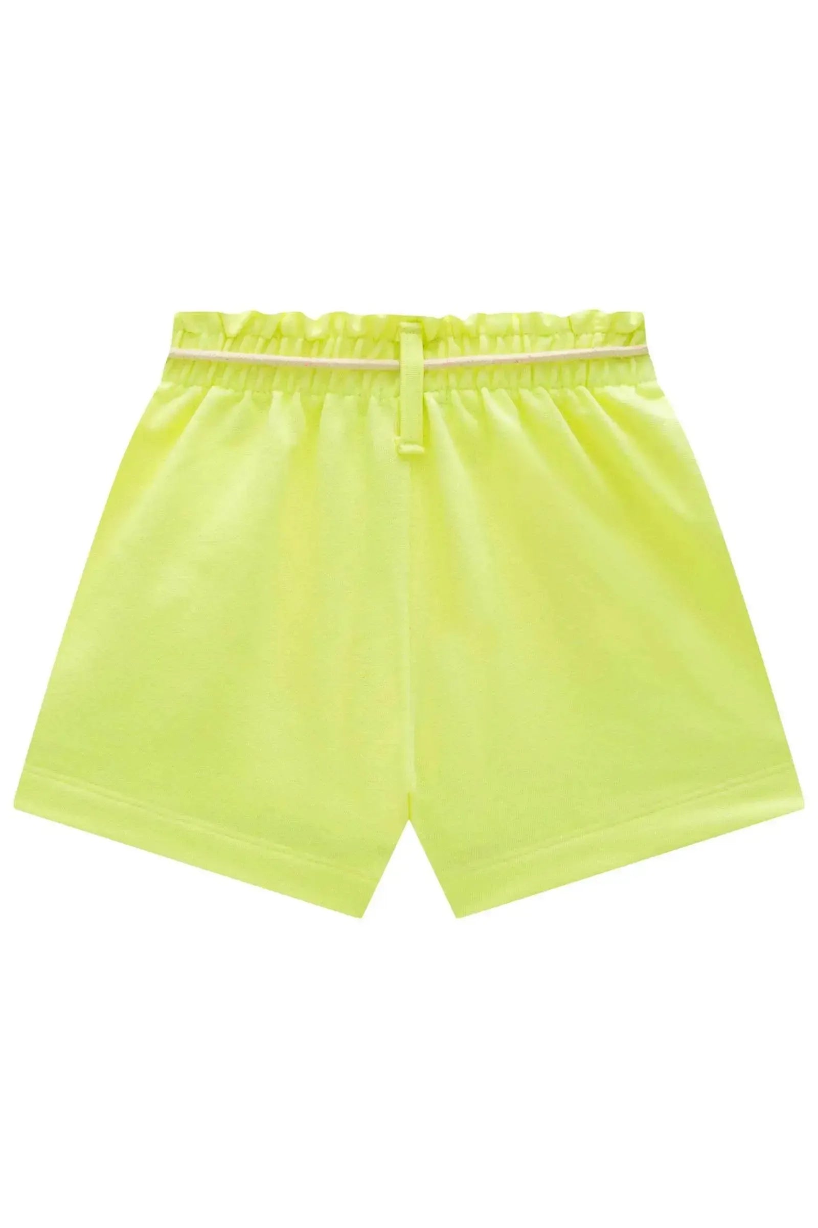 Shorts em Moletom sem Pelúcia 86587 Infanti Infantil Menina