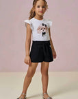 Shorts em Molevisco 95761 Infanti Infantil Menina