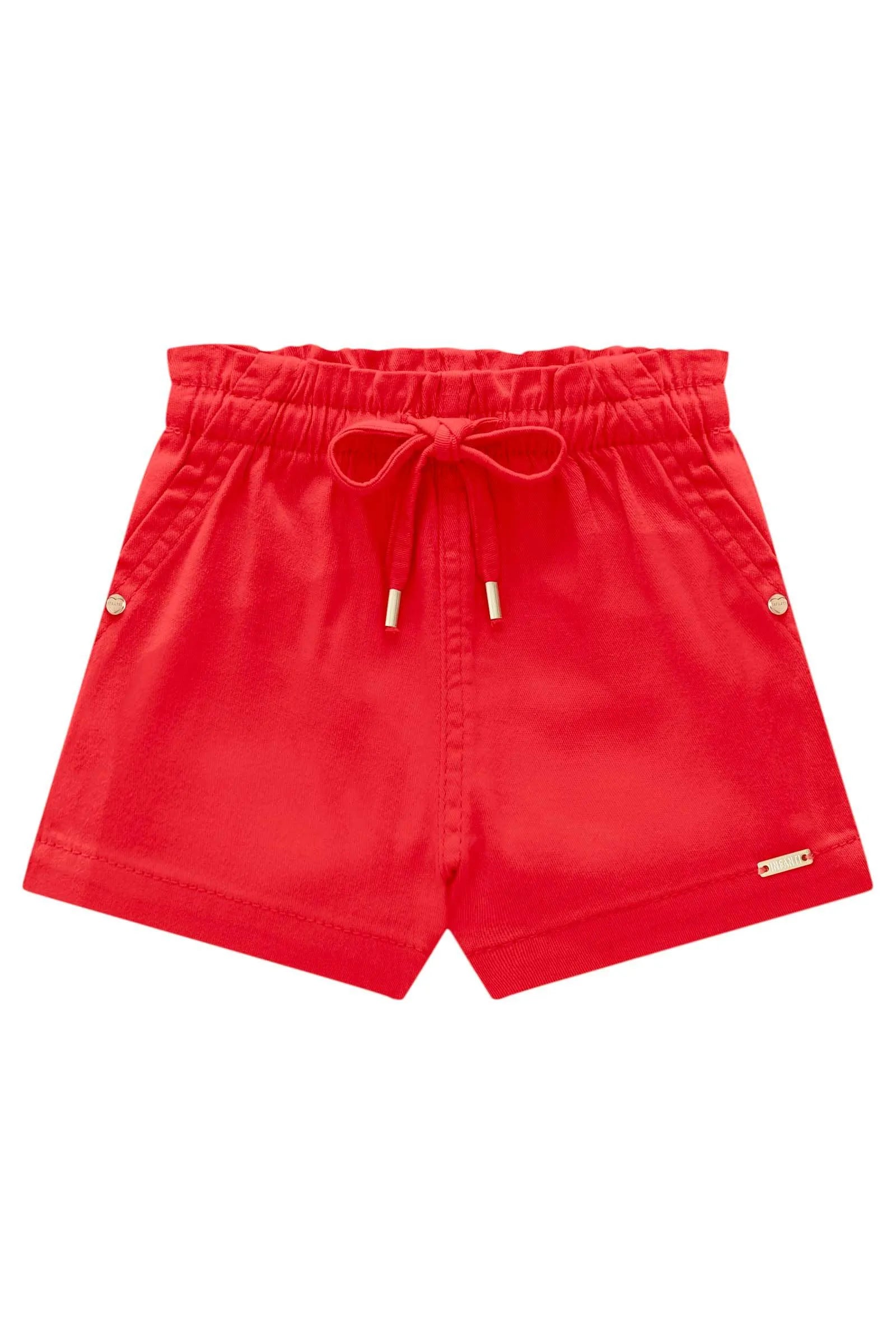 Shorts em Sarja com Elastano 83813 Infanti Bebê Menina