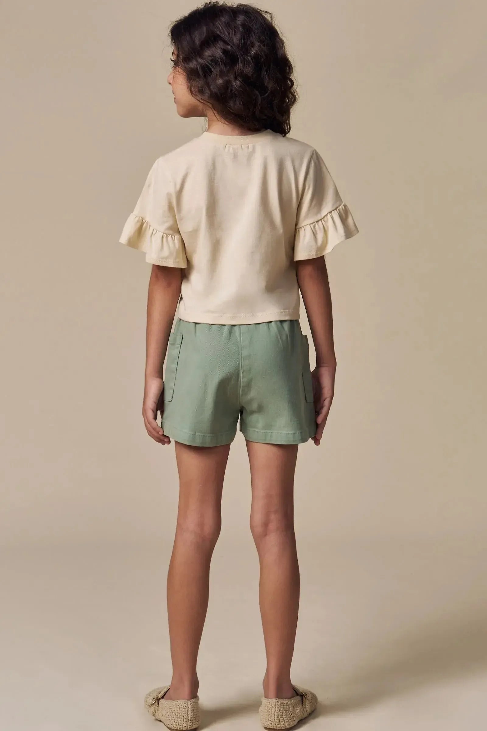Shorts em Sarja com Elastano 94947 Infanti Infantil Menina