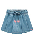 Shorts Saia em Jeans Wishita 98342 Infanti Infantil Menina