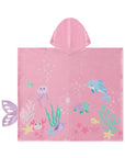 Toalha Poncho com Capuz em Plush Atoalhado 95670 Infanti Infantil Menina