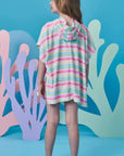 Toalha Poncho com Capuz em Plush Atoalhado 99172 Infanti Infantil Menina