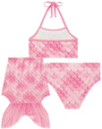 Trio de Biquíni e Saia em Malha UV Dry com Proteção UV 50+ 96225 Infanti Infantil Menina