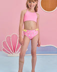 Trio de Blusa e Biquíni em Malha Uv Dry com Proteção Uv 50+ 84976 Infanti Infantil Menina