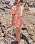 Trio de Regata em Canelado Liz com Sobreposição e Shorts em Malha Fresh 96947 Infanti Infantil Menina