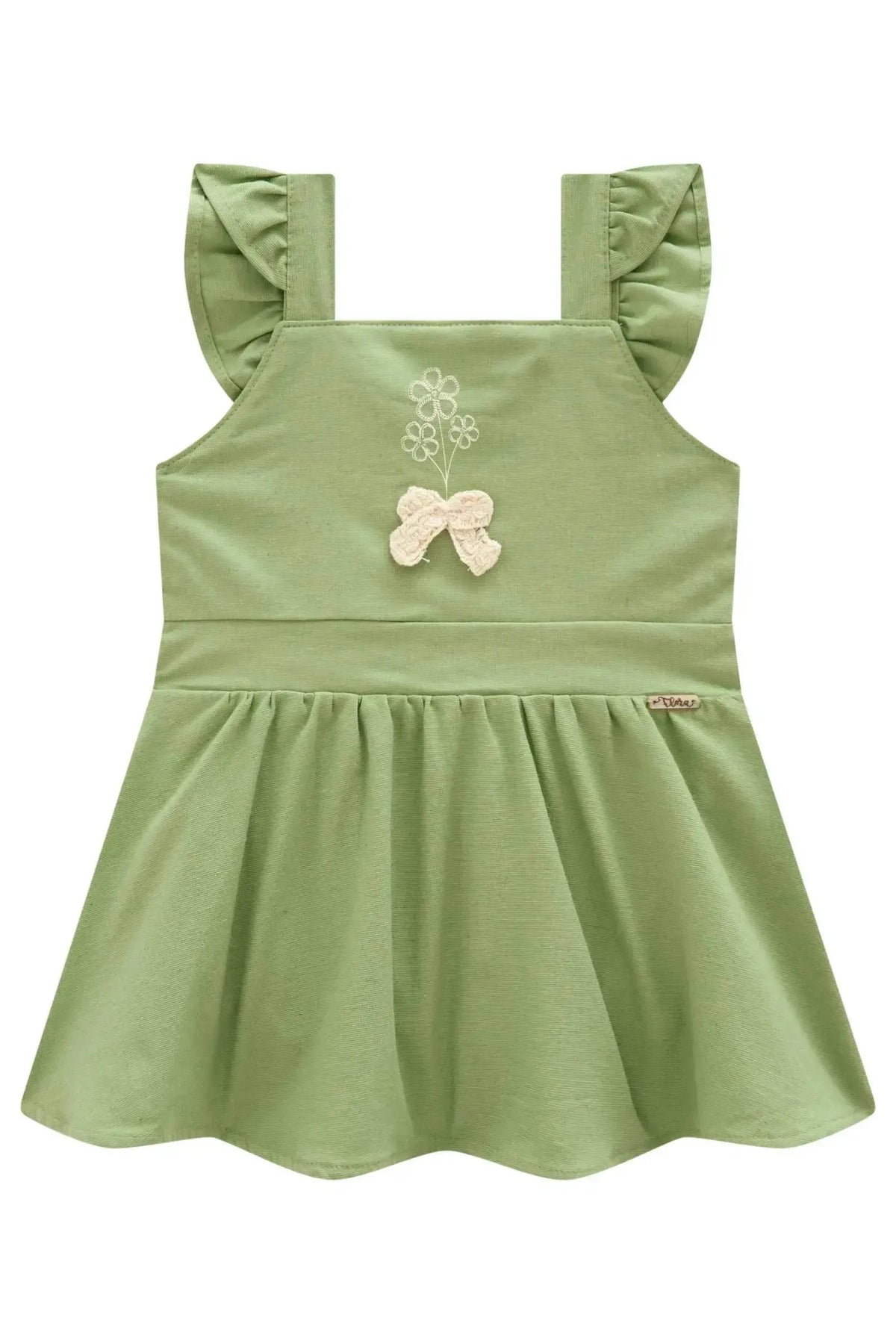 Vestbody em Linho com Elastano 98086 Infanti Bebê Menina