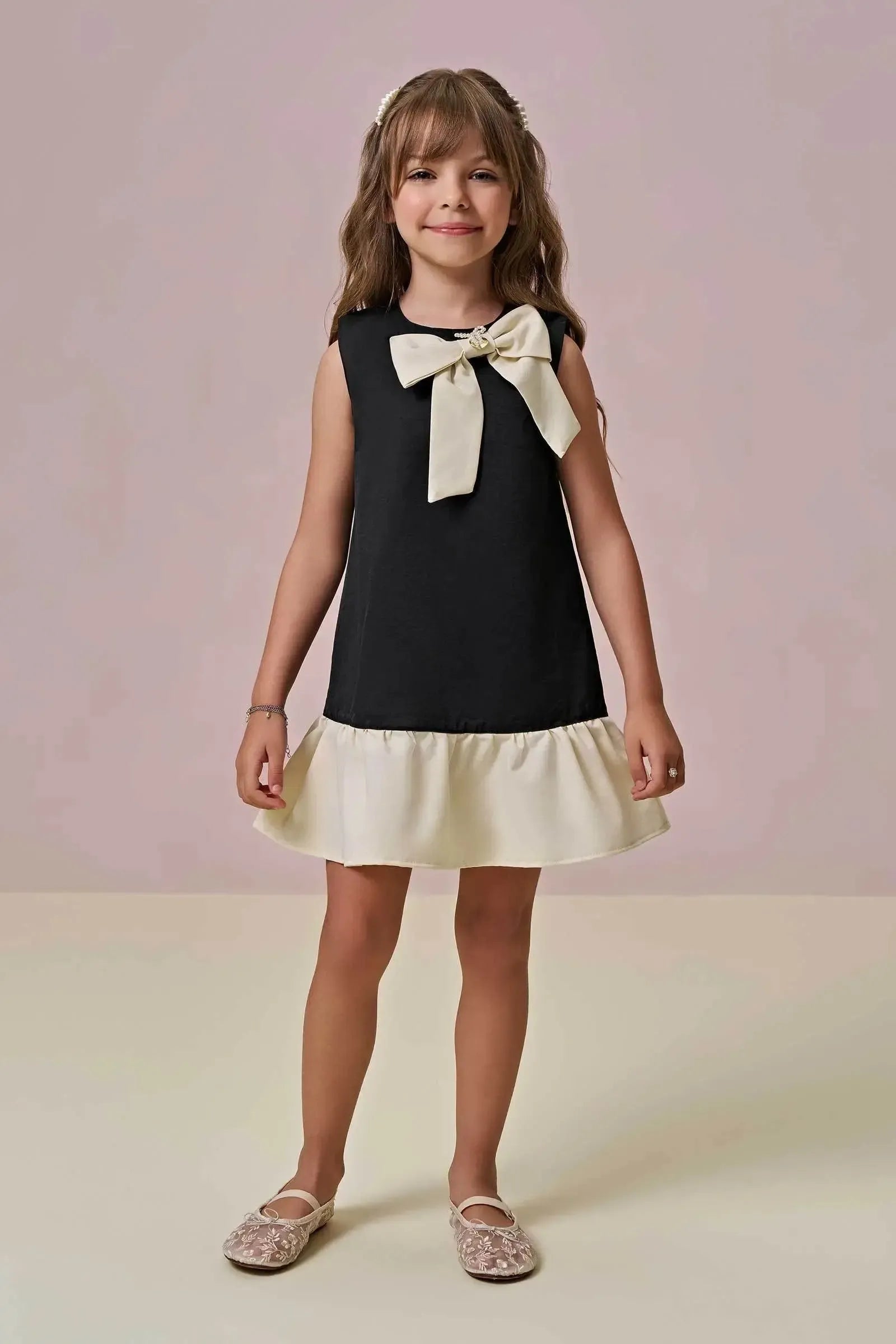 Vestido em Alfaiataria 97296 Infanti Infantil Menina