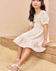 Vestido em Alfaiataria Twill Linen Look 77905 Infanti