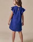 Vestido em Blend de Linho 93281 Infanti Infantil Menina