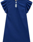 Vestido em Blend de Linho 93281 Infanti Infantil Menina
