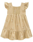 Vestido em Blend de Linho Bordado 96175 Infanti Infantil Menina
