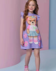 Vestido em Blend de Viscose 93214 Infanti Infantil Menina