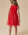 Vestido em Canelado Liz e Tule com Elastano 95747 Infanti Infantil Menina