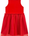 Vestido em Canelado Liz e Tule com Elastano 95747 Infanti Infantil Menina