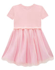 Vestido em Canelado Liz e Tule com Elastano 96661 Infanti Infantil Menina