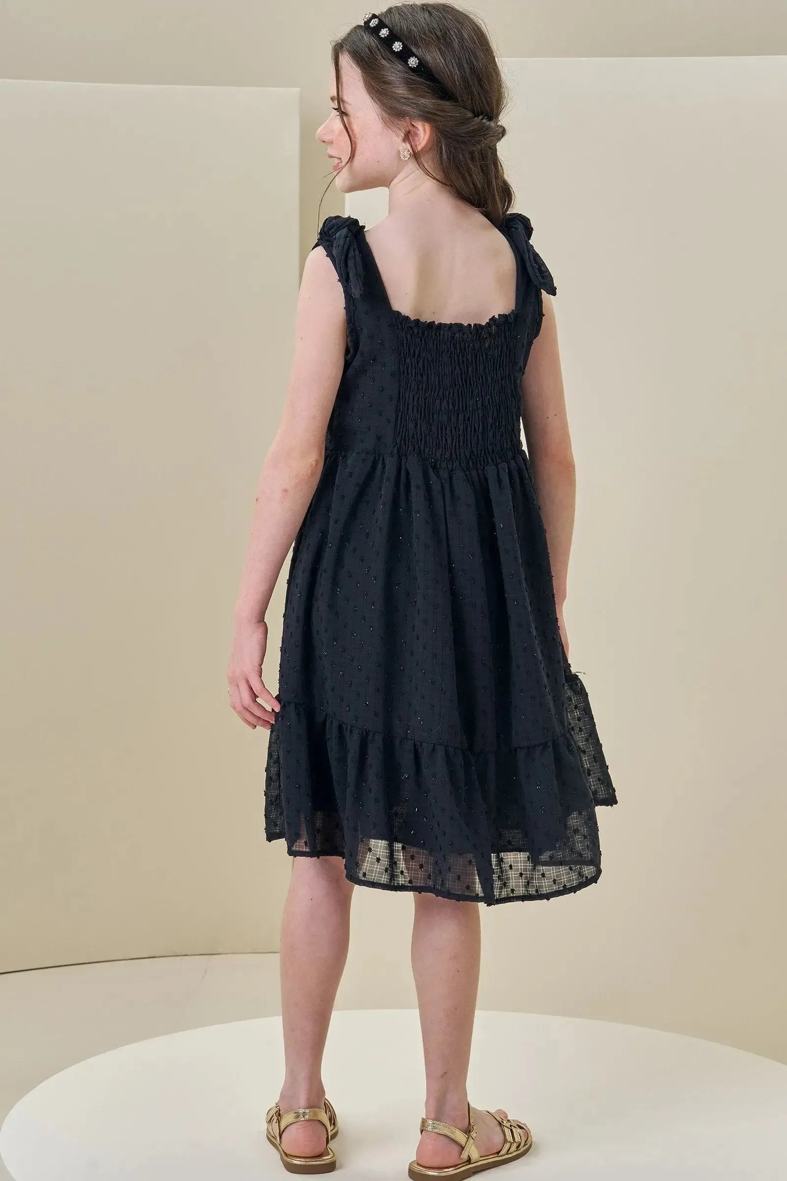 Vestido em Chiffon Shine 85311 Infanti Infantil Menina