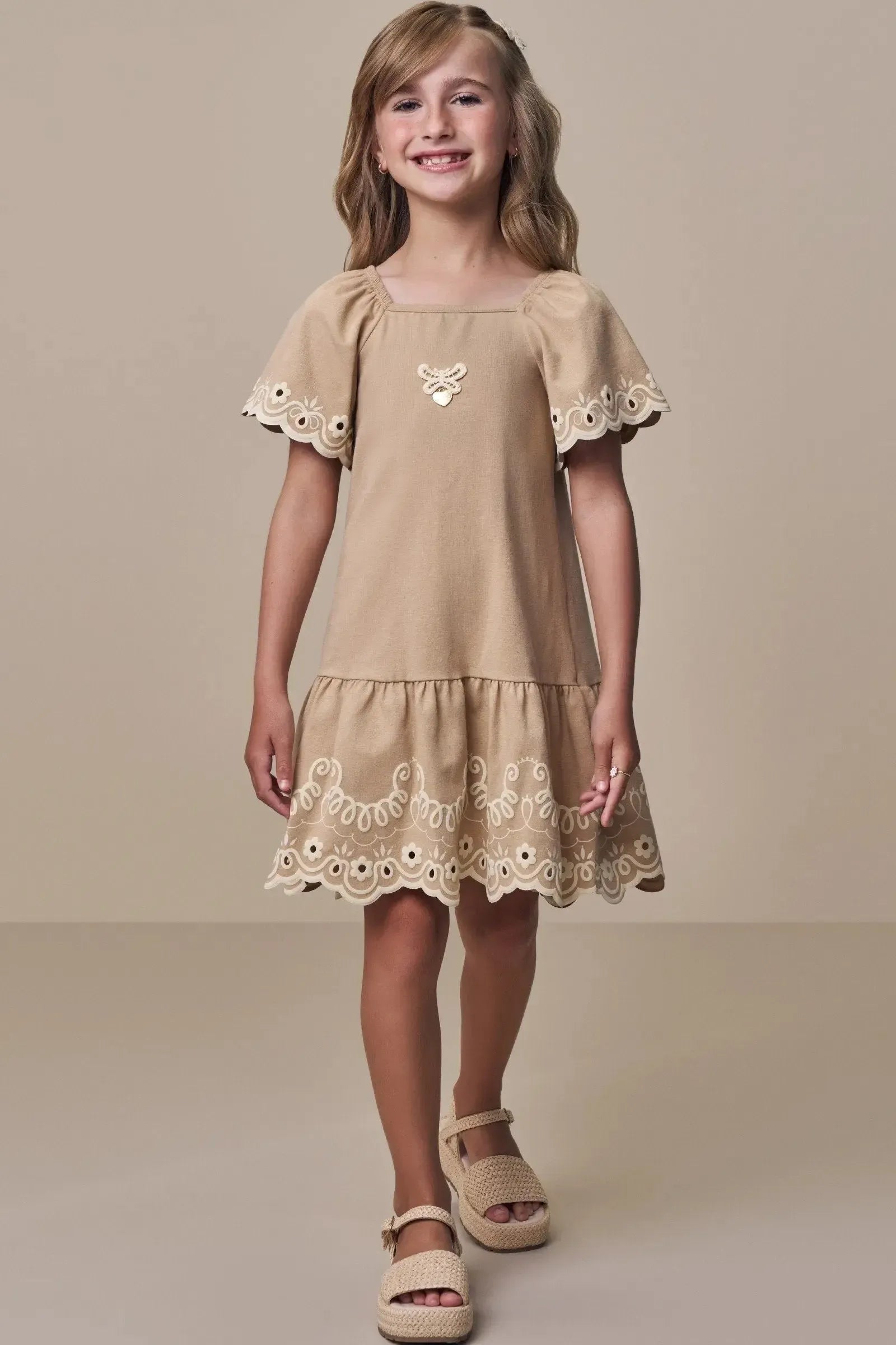 Vestido em Cotton 15784 Infanti Infantil Menina