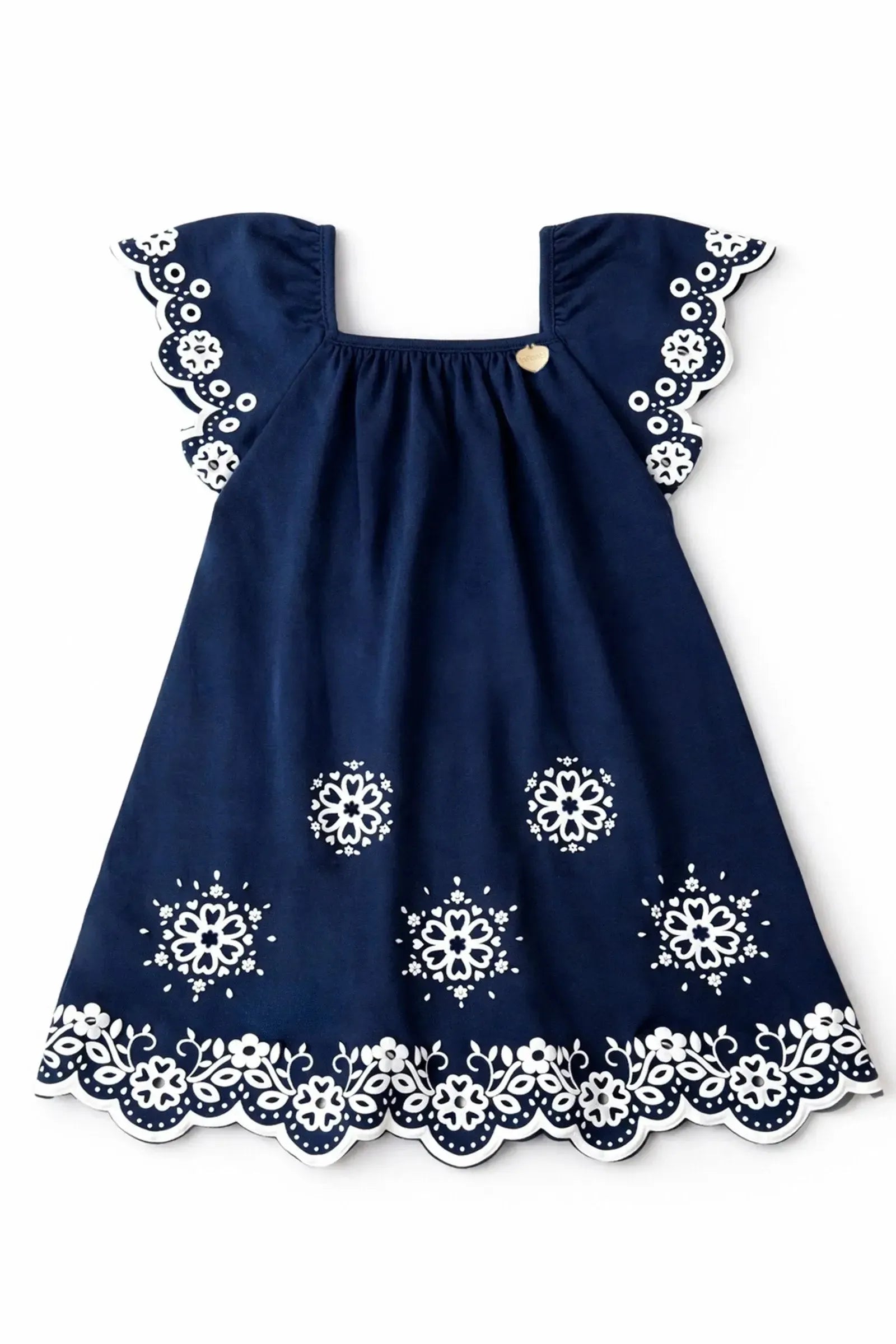 Vestido em Cotton 15785 Infanti Infantil Menina