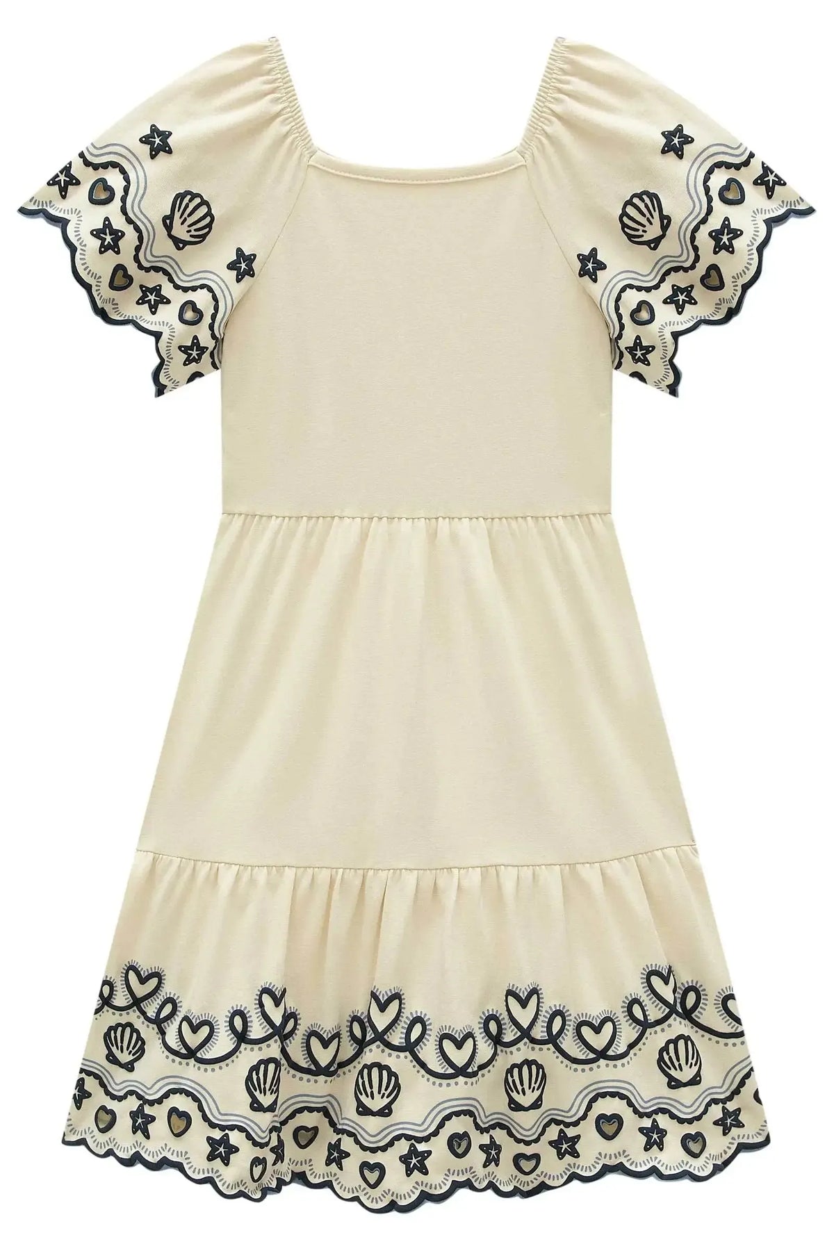 Vestido em Cotton 21729 Infanti Infantil Menina