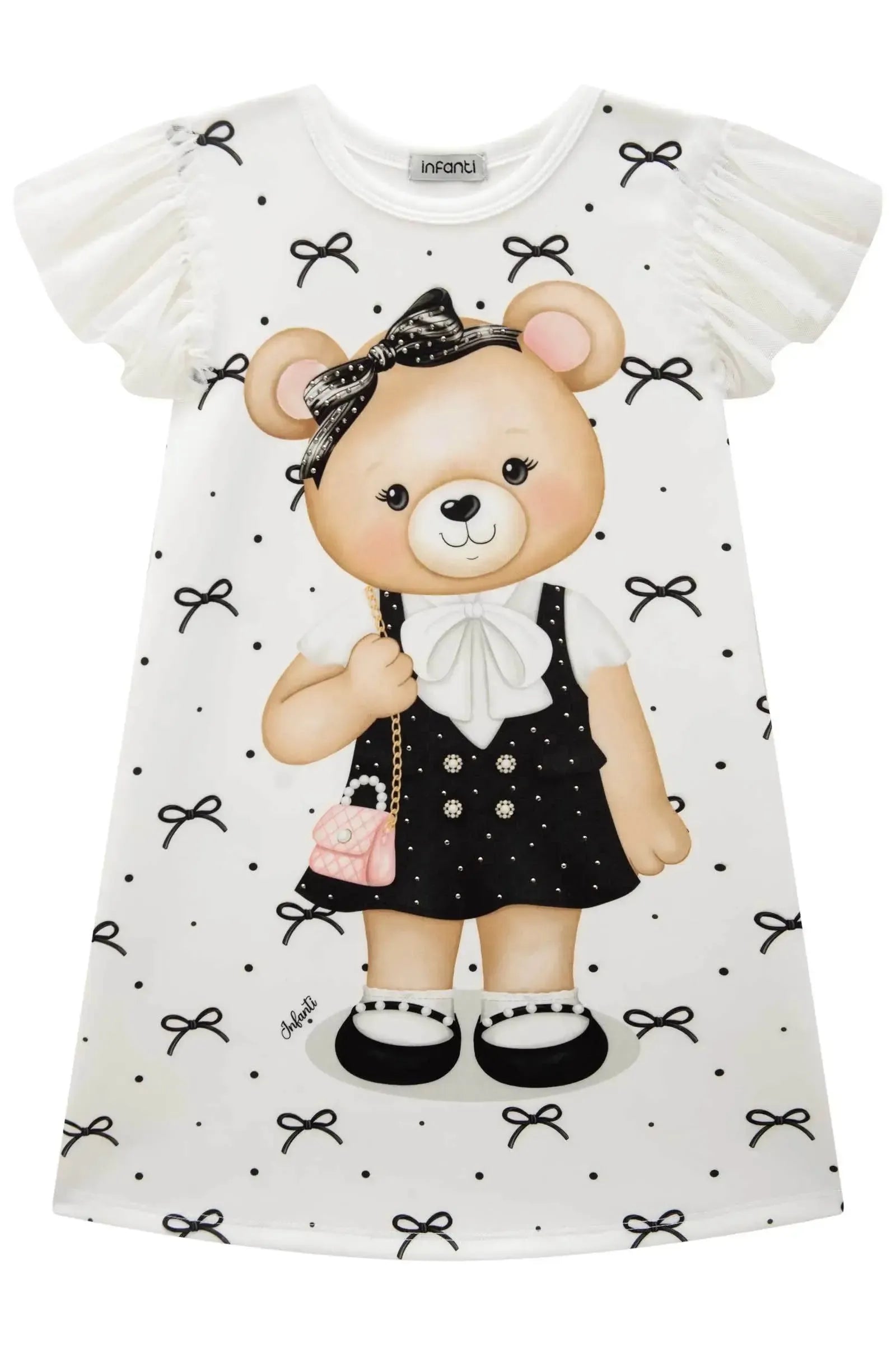 Vestido em Fly Tech 85769 Infanti Infantil Menina