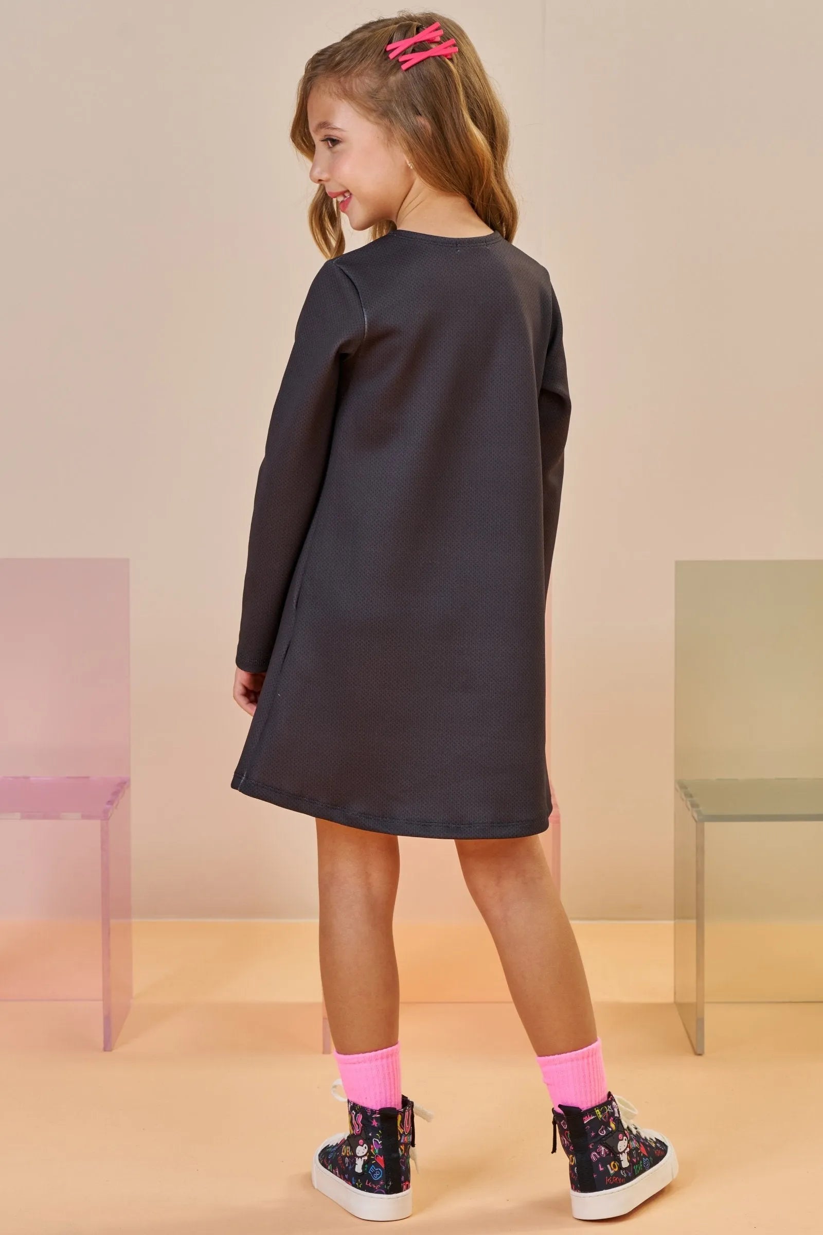 Vestido em Fly Tech 89211 Infanti Infantil Menina