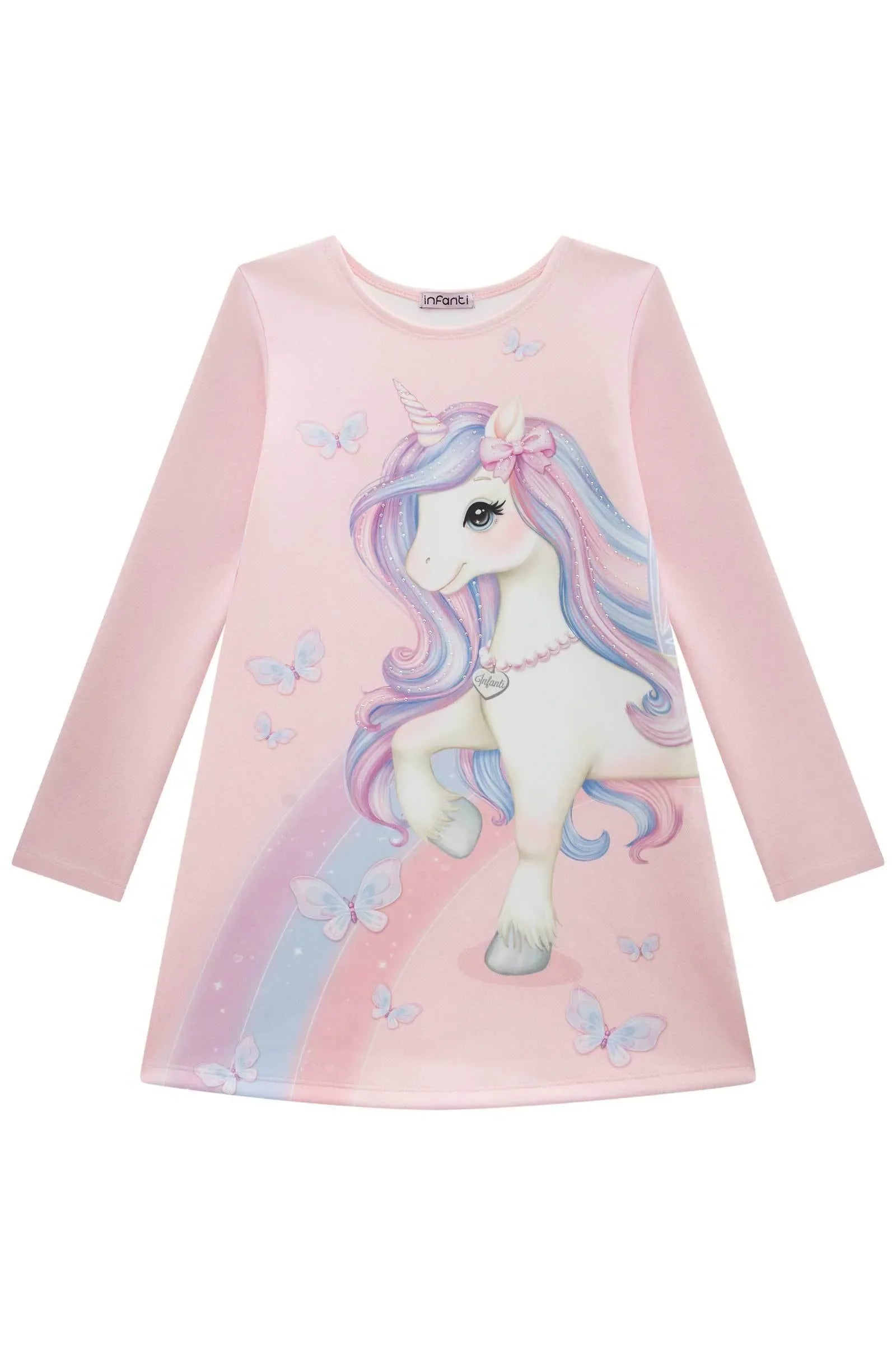 Vestido em Fly Tech 89215 Infanti Infantil Menina