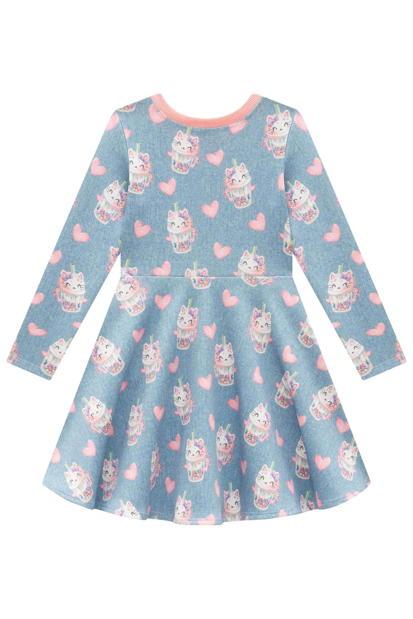 Vestido em Fly Tech 91810 Infanti Infantil Menina