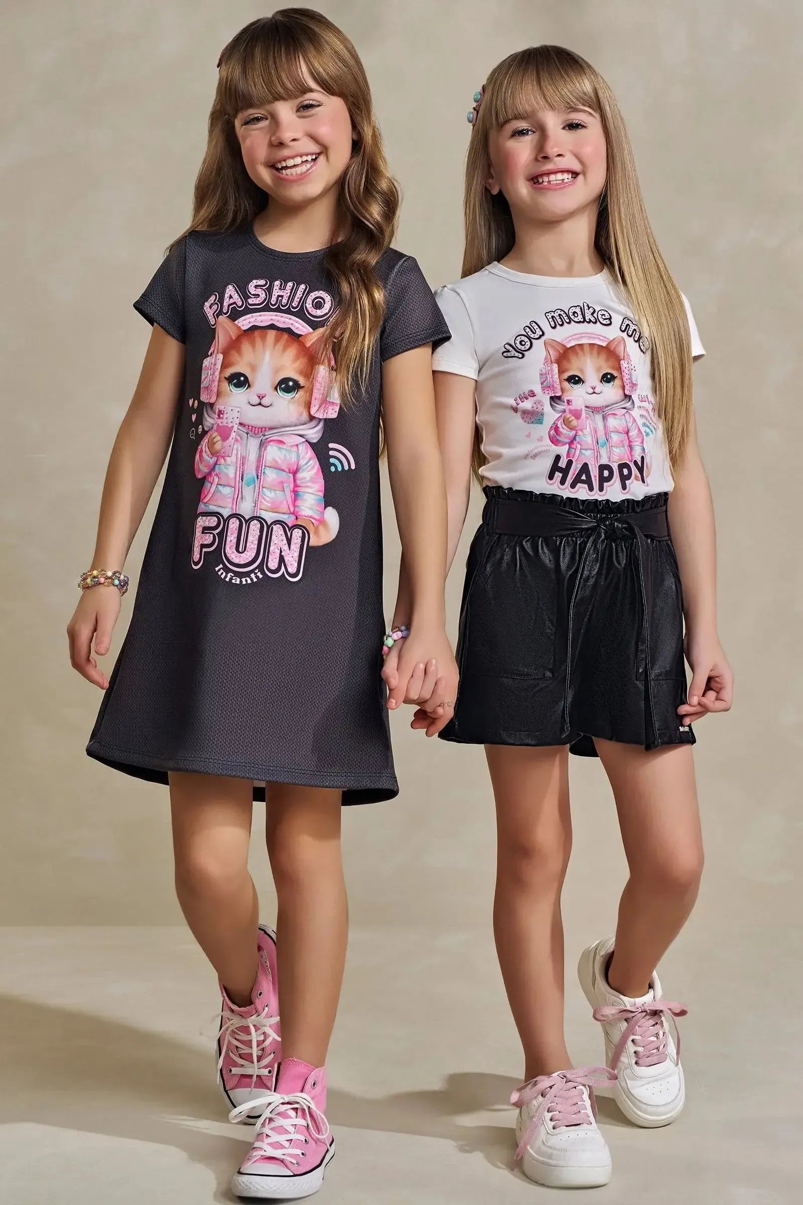 Vestido em Fly Tech 93438 Infanti Infantil Menina