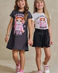 Vestido em Fly Tech 93438 Infanti Infantil Menina