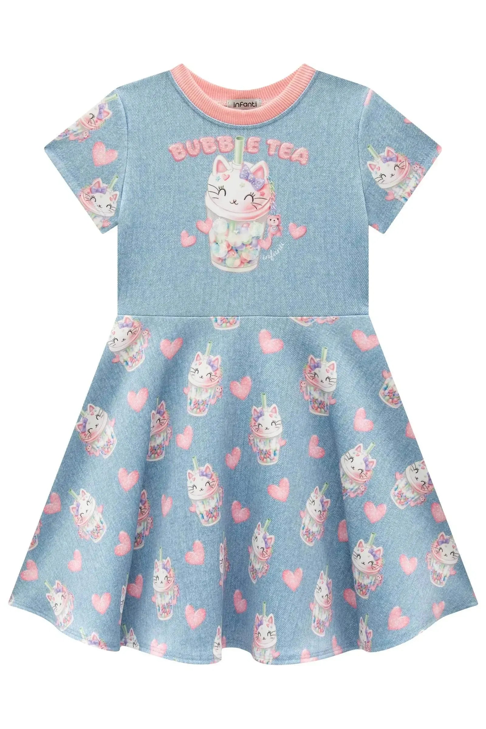 Vestido em Fly Tech 93577 Infanti Infantil Menina