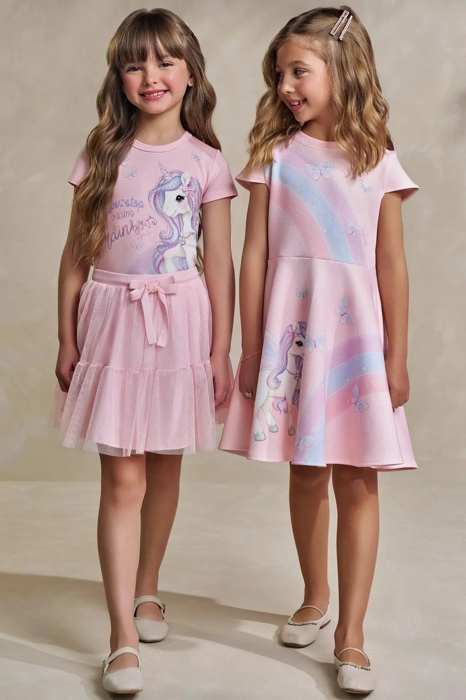 Vestido em Fly Tech 93594 Infanti Infantil Menina