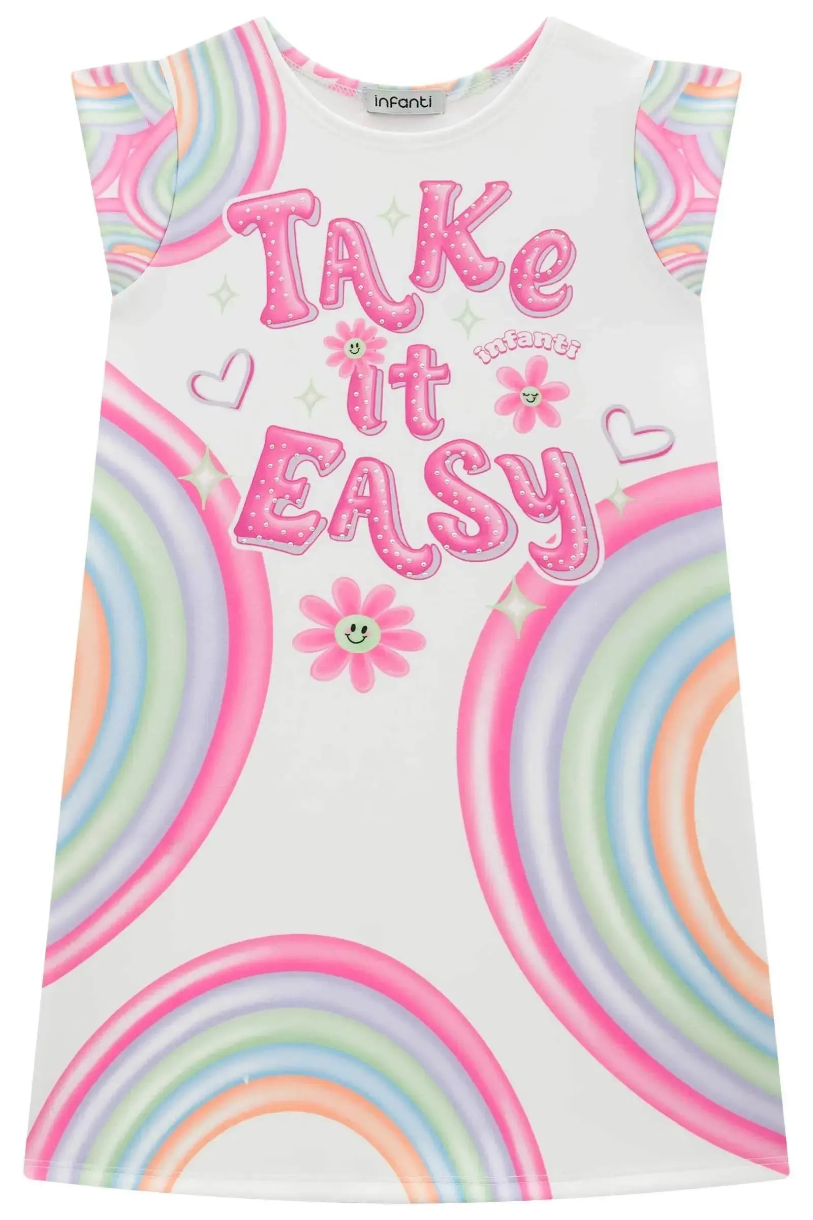 Vestido em Fly Tech 93909 Infanti Infantil Menina