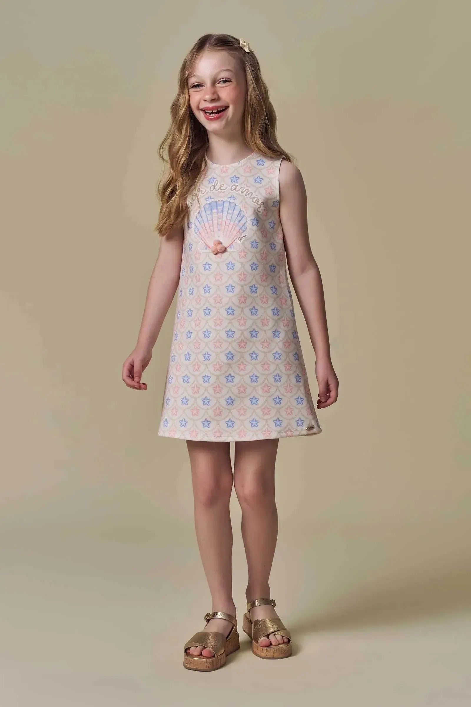 Vestido em Fly Tech 94488 Infanti Infantil Menina