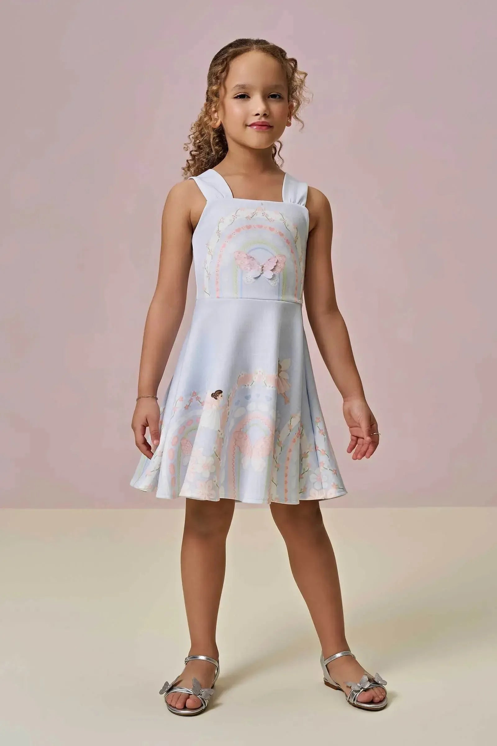 Vestido em Fly Tech 95861 Infanti Infantil Menina
