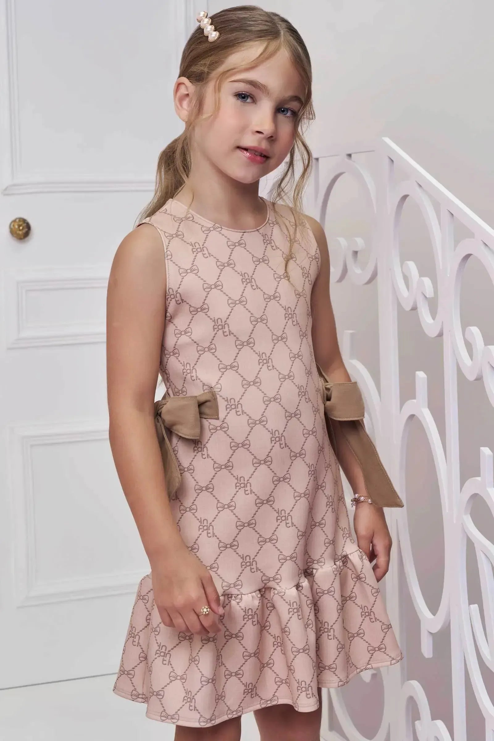 Vestido em Fly Tech 98773 Infanti Infantil Menina